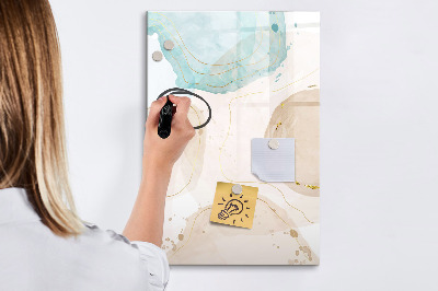 Glass dry erase board magnetic Soft Feathers