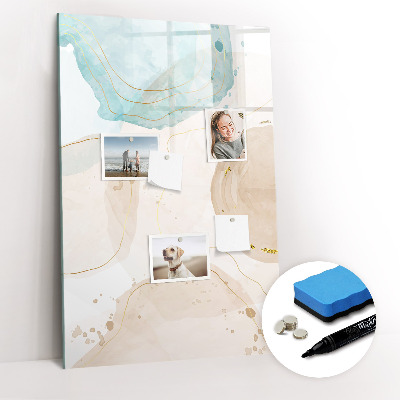 Glass dry erase board magnetic Soft Feathers