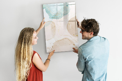 Glass dry erase board magnetic Soft Feathers