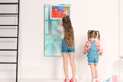 Magnetic marker board Pastel Stains