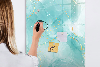 Magnetic marker board Pastel Stains