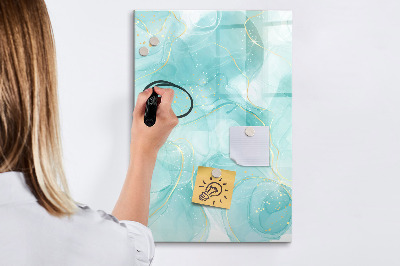 Magnetic marker board Pastel Stains