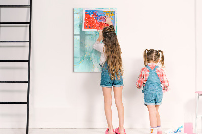 Magnetic marker board Pastel Stains