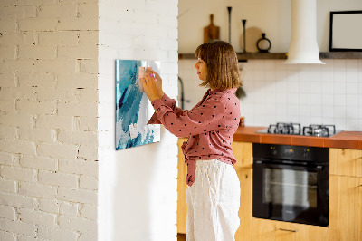 Glass dry erase board magnetic Marble Abstraction