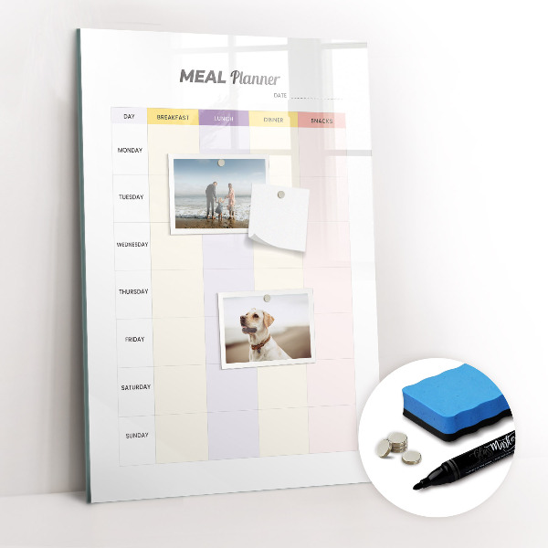 Magnetic marker board Meal Planner