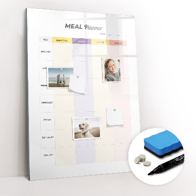 Magnetic board for writing Meal Planner