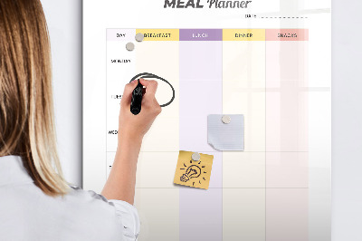 Magnetic marker board Meal Planner