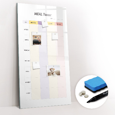 Magnetic board for writing Meal Planner