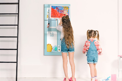 Glass dry erase board magnetic Weekly Planner