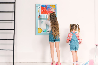 Glass dry erase board magnetic Weekly Planner