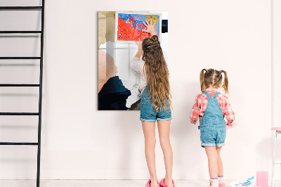 Magnetic board for writing Summer Flower