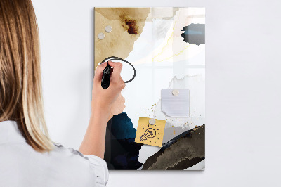 Glass dry erase board magnetic Summer Flower