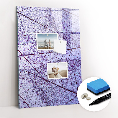 Magnetic marker board Wave Abstraction Pattern
