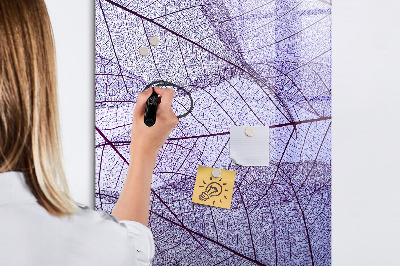 Magnetic marker board Wave Abstraction Pattern