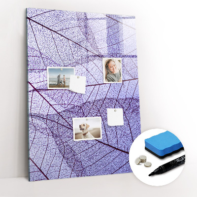Magnetic marker board Wave Abstraction Pattern