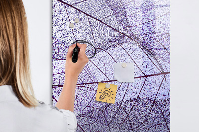 Magnetic marker board Wave Abstraction Pattern