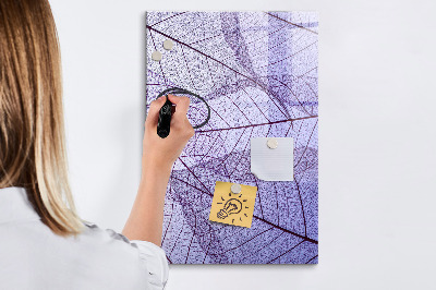 Magnetic marker board Wave Abstraction Pattern
