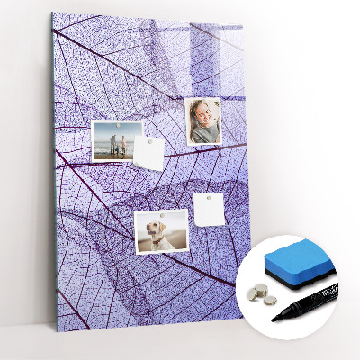 Magnetic marker board Wave Abstraction Pattern