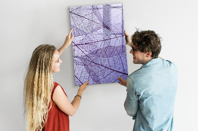 Magnetic marker board Wave Abstraction Pattern