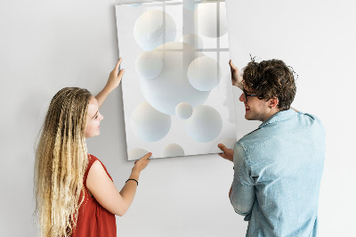 Glass dry erase board magnetic Leaf Texture