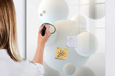Glass dry erase board magnetic Leaf Texture