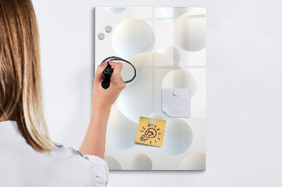 Glass dry erase board magnetic Leaf Texture