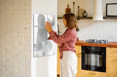 Glass dry erase board magnetic Leaf Texture