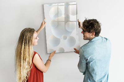 Glass dry erase board magnetic Leaf Texture