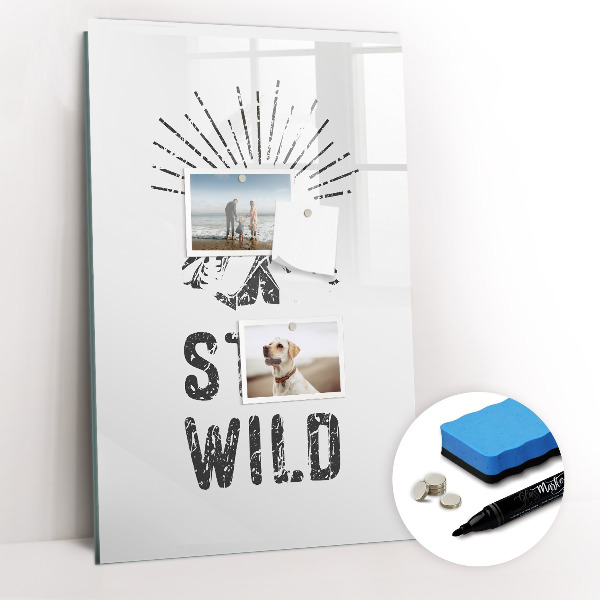 Glass dry erase board magnetic Pink Marble