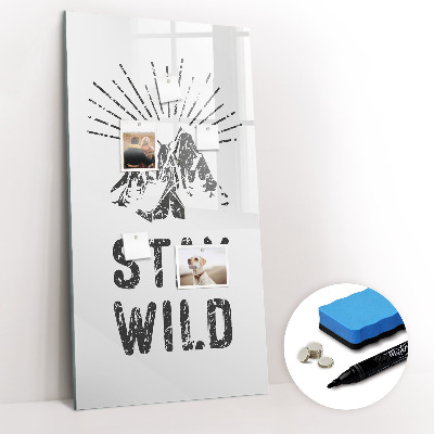 Glass dry erase board magnetic Pink Marble