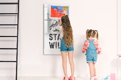 Glass dry erase board magnetic Pink Marble