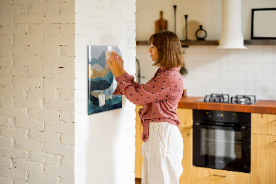 Glass dry erase board magnetic Watercolor Plants