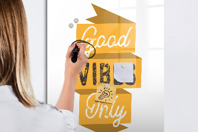 Glass dry erase board magnetic Plant Shoot Leaves