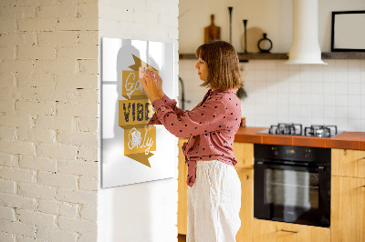 Glass dry erase board magnetic Plant Shoot Leaves