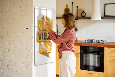 Glass dry erase board magnetic Plant Shoot Leaves