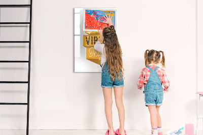 Glass dry erase board magnetic Plant Shoot Leaves