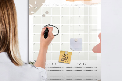 Magnetic marker board Daily Planner