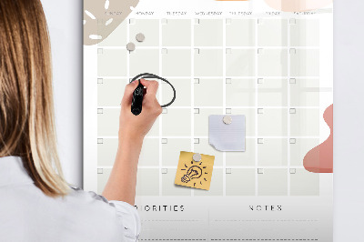 Magnetic marker board Daily Planner