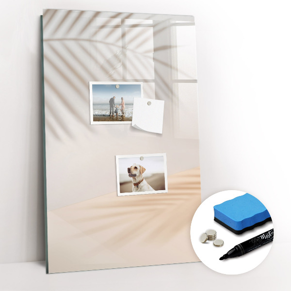 Glass dry erase board magnetic Vegetables on Wood