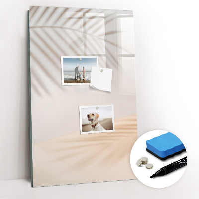 Glass dry erase board magnetic Vegetables on Wood