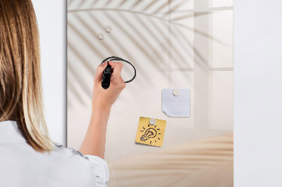 Glass dry erase board magnetic Vegetables on Wood