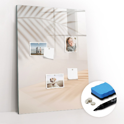 Glass dry erase board magnetic Vegetables on Wood