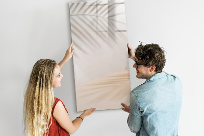 Magnetic drawing board Vegetables on Wood