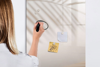 Glass dry erase board magnetic Vegetables on Wood