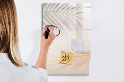 Glass dry erase board magnetic Vegetables on Wood