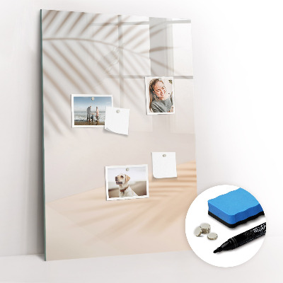 Glass dry erase board magnetic Vegetables on Wood