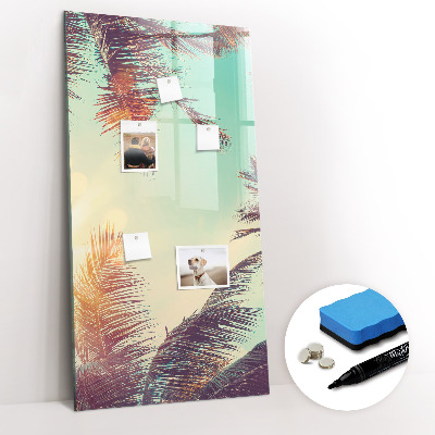 Glass dry erase board magnetic Peony Flowers