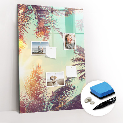 Glass dry erase board magnetic Peony Flowers