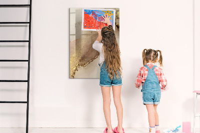 Glass dry erase board magnetic Monthly Goals