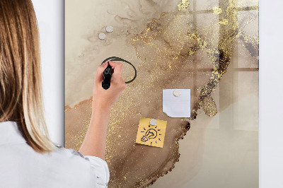 Glass dry erase board magnetic Monthly Goals